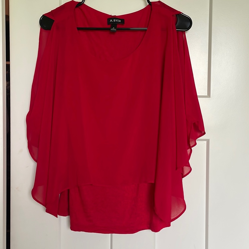 Red Pull over shirt/blouse